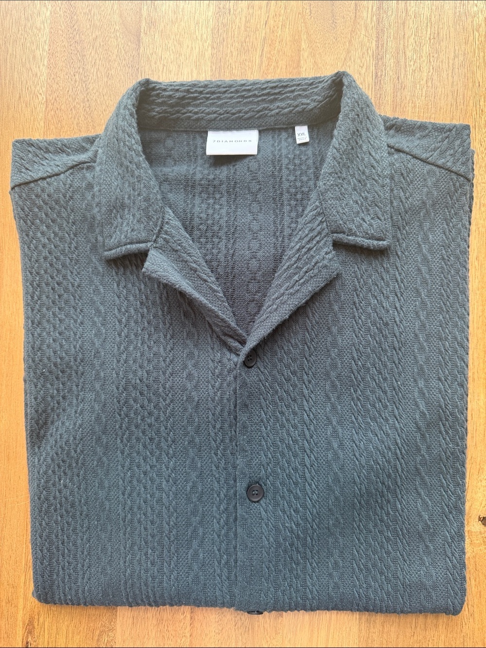 Men’s 7Diamonds Short Sleeve Knit Button Down